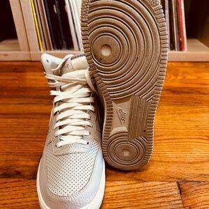 Nike Light Gray Perforated Sneakers